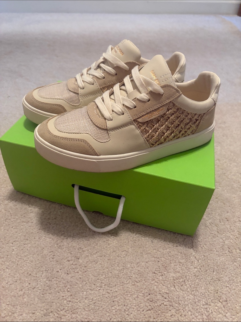 Sam Edelman raffia sneaker 7.5